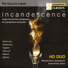 Incandescence - Saxophone tenor et piano - Ida Gotkovsky